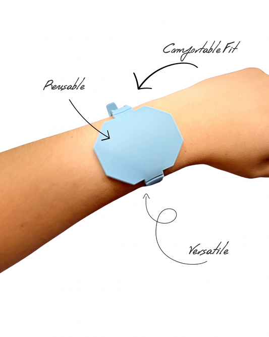 WristNotesâ„¢ Silicone Reusable Write-On Bracelet