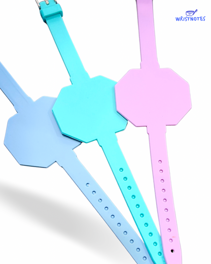 WristNotes™  Silicone Reusable Write-On Bracelet